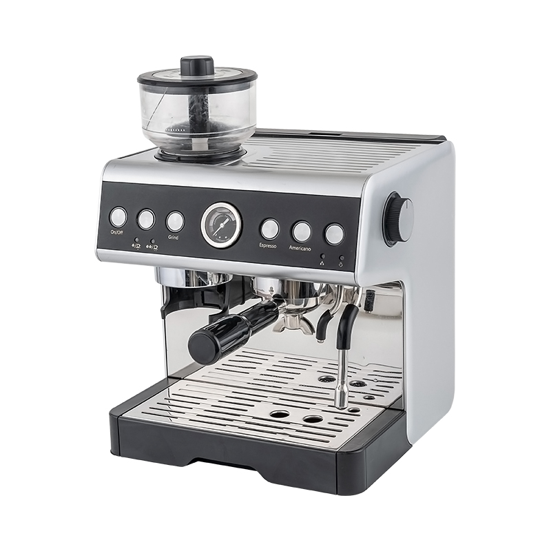 Máquina de café expreso semiautomática GGM-18 con molinillo