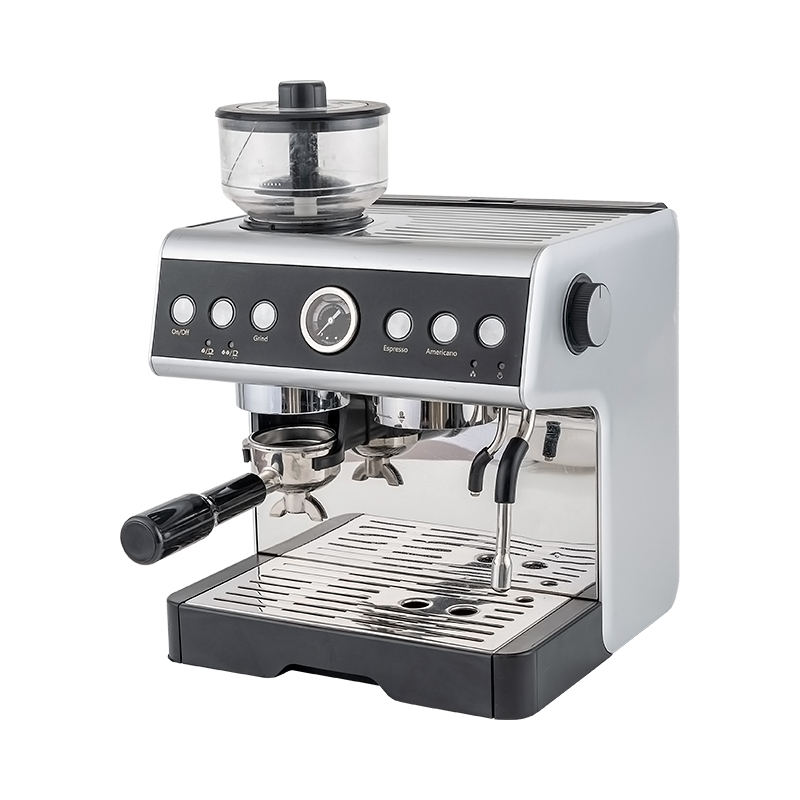 Máquina de café expreso semiautomática GGM-18 con molinillo